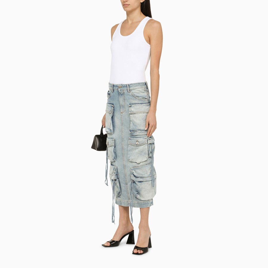 ワンピース THE ATTICO Women Mid Skirts 91970 250WCA00391PLL002RA 90324 THE ATTICO Sequin Mini Skirt in Opalescent | FWRD