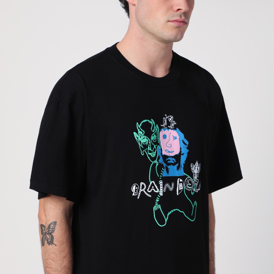 Tシャツ・カットソー BRAIN DEAD BLACK COTTON MASKS T-SHIRT BRAIN DEAD - BLACK MASKS T-SHIRT – LE LABO STORE