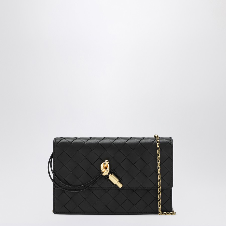 Bottega Veneta Andiamo wallet with black chain | TheDoubleF