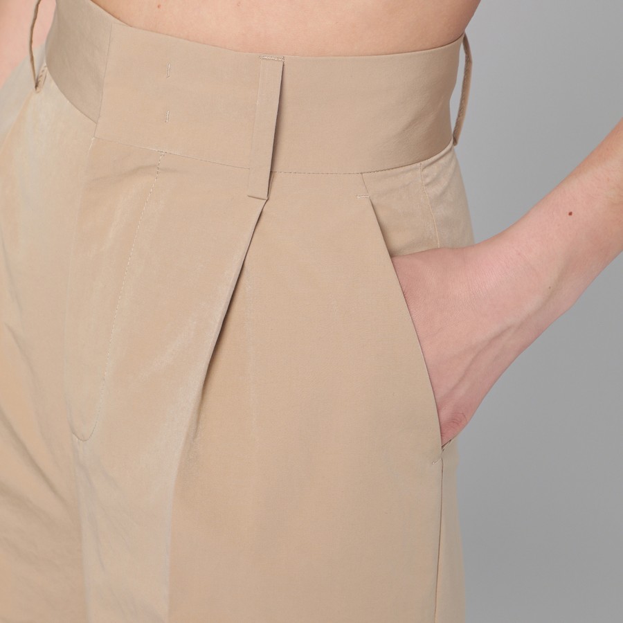 ボトムスその他 PHILOSOPHY Women Pants A03102120 0468 beige Philosophy Beige high-waisted trousers | TheDoubleF