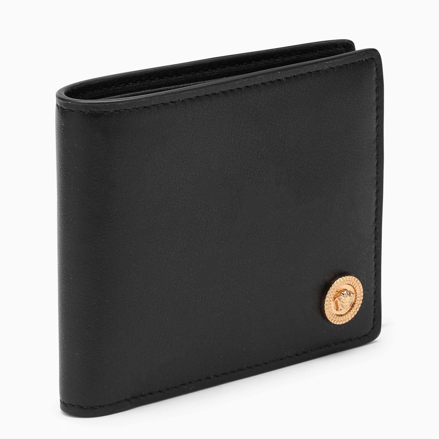Versace Black bifold wallet with Medusa plaque TheDoubleF