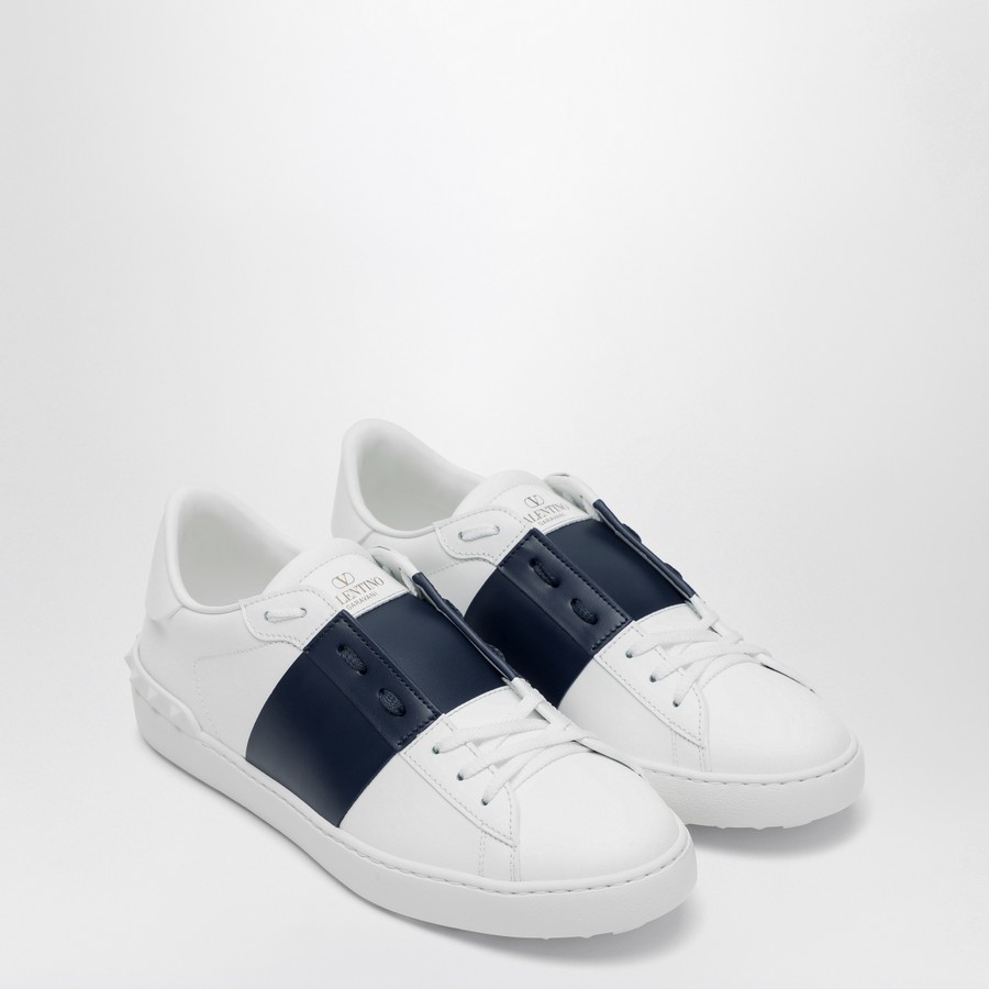 Valentino Garavani Open sneaker white/dark blue | TheDoubleF