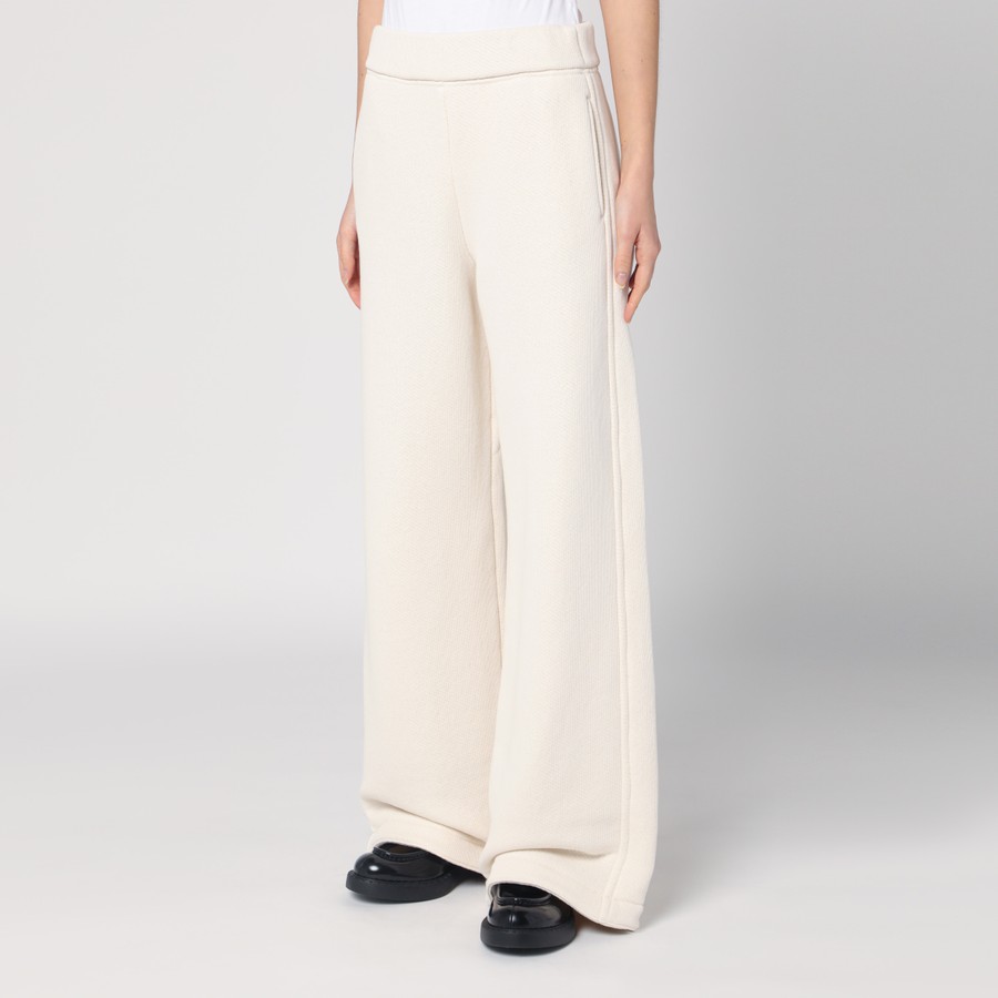 パンツ MAX MARA STUDIO Woman Pants White 2426136021600 008 Max Mara Leisure Levante women's pants in technical fabric