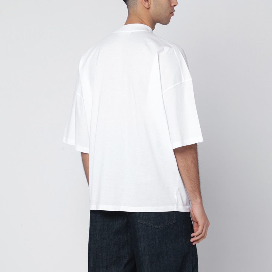 Jil Sander White oversized cotton T-shirt | TheDoubleF