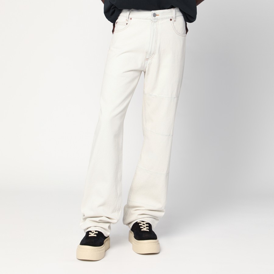 MM6 Maison Margiela White jeans with patches | TheDoubleF