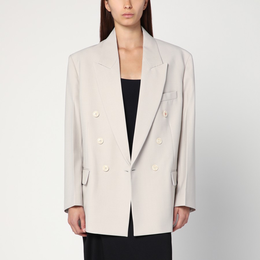 ジャケット Victoria Beckham Pumice-coloured double-breasted jacket Victoria Beckham Pumice-coloured double-breasted jacket