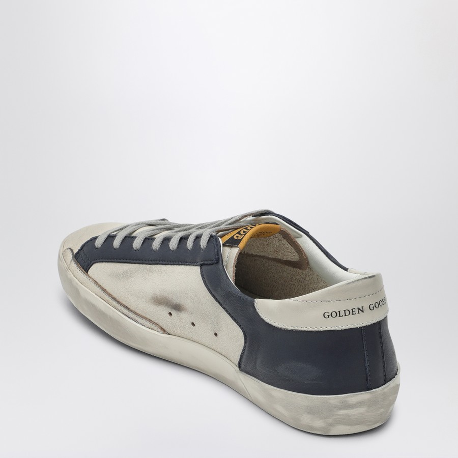 【関税&送料込】Golden  Super-Star Beige Blue Low Sneak Golden Goose Men Super-Star Sneakers Beige - Night Blue 11