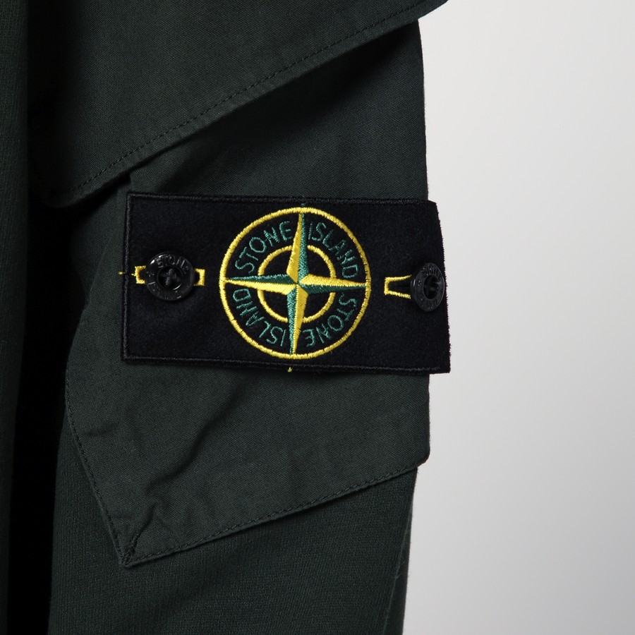 スウェット・トレーナー STONE JUNIPER GREEN COTTON SWEATSHIRT Stone Island Juniper green cotton sweatshirt | TheDoubleF