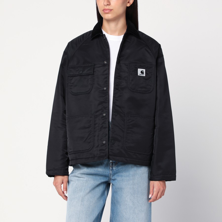 ブルゾン Carhartt Wip Alumni Chore Coat Jacket In Black Nylon Carhartt WIP Alumni Chore Coat jacket in black nylon