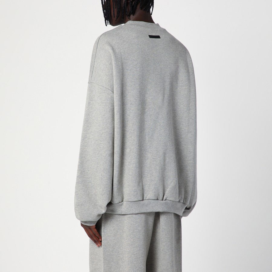 Fear of God Essentials Grey crewneck sweatshirt with logo