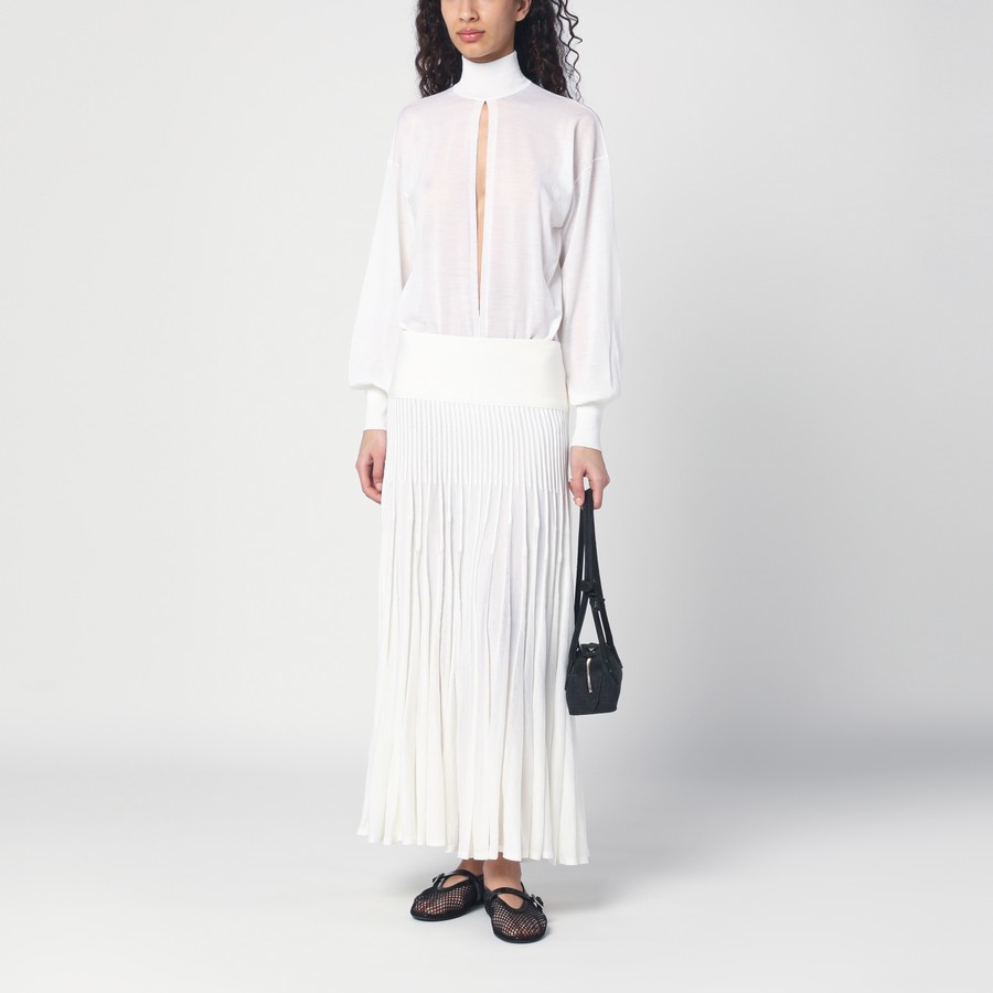 スカート Alaia Long white woollen coat Alaïa Long white woollen coat | TheDoubleF