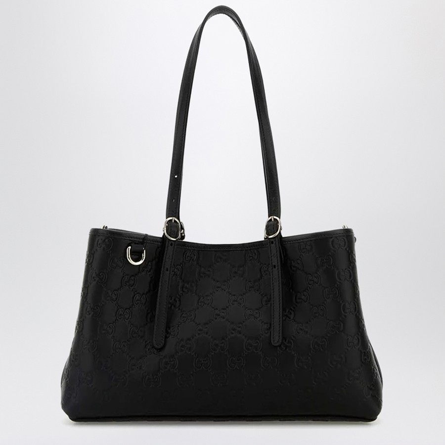 ☆シンプルに☆ GUCCI グッチ Medium GG Emblem Shopping Bag GUCCI Medium-sized GG Emblem black shopping bag | TheDoubleF