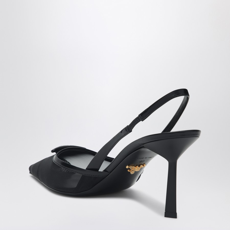 Prada Black slingback with logo | TheDoubleF