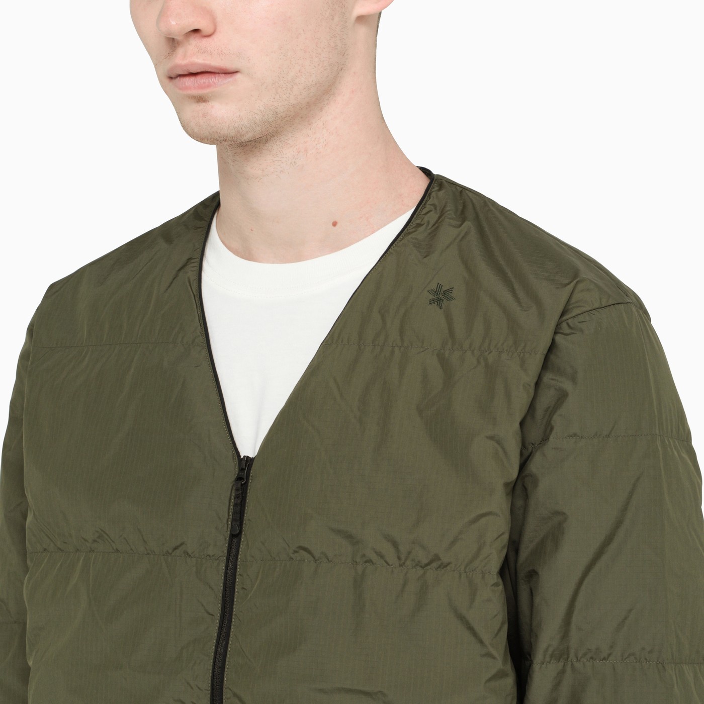 Goldwin Green Vneck bomber jacket TheDoubleF