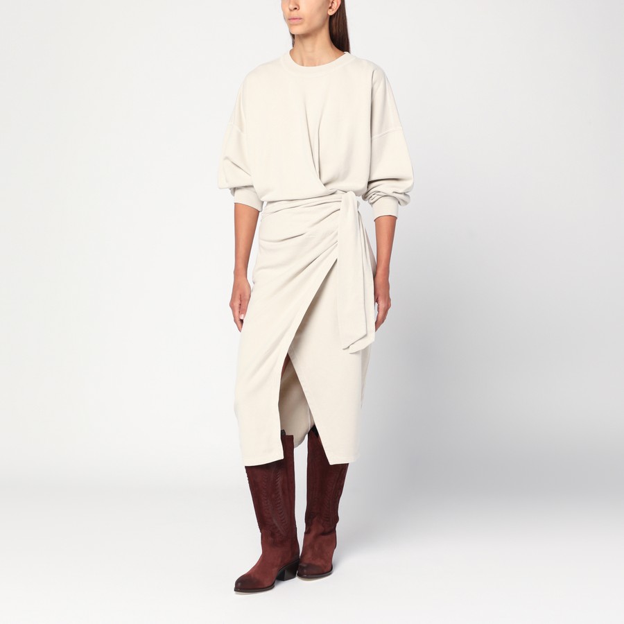 ISABEL MARANT Étoile Écru Sandrina dress with waist knot