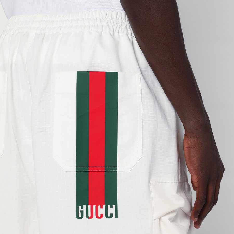 【送料&関税込】Gucci White Poplin Shorts GUCCI White shorts in cotton poplin | TheDoubleF