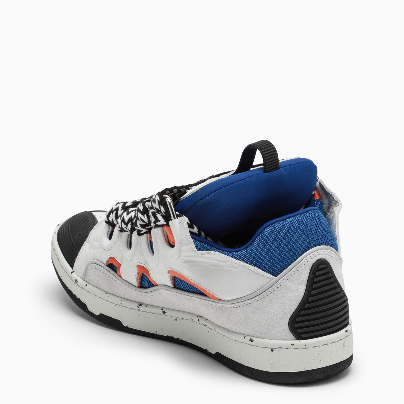 Lanvin Curb white/blue/orange trainer TheDoubleF