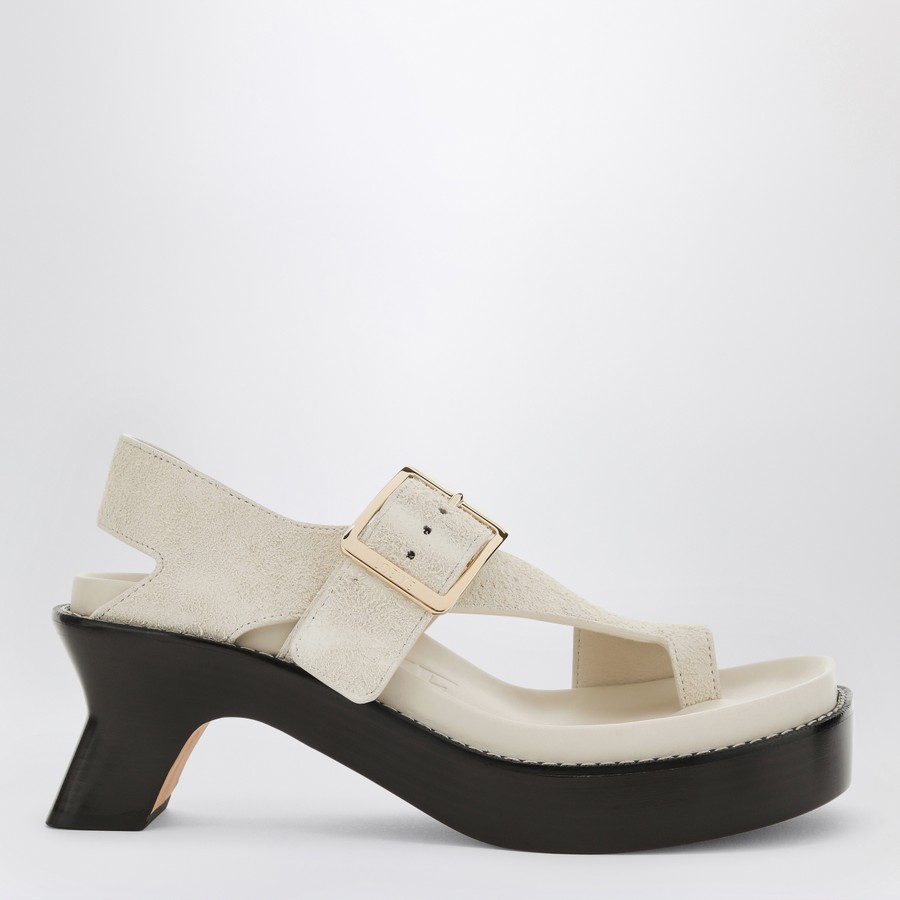 ロエベ イーズヒールスライド アイボリースエード Loewe Ease heel slide ivory suede | TheDoubleF