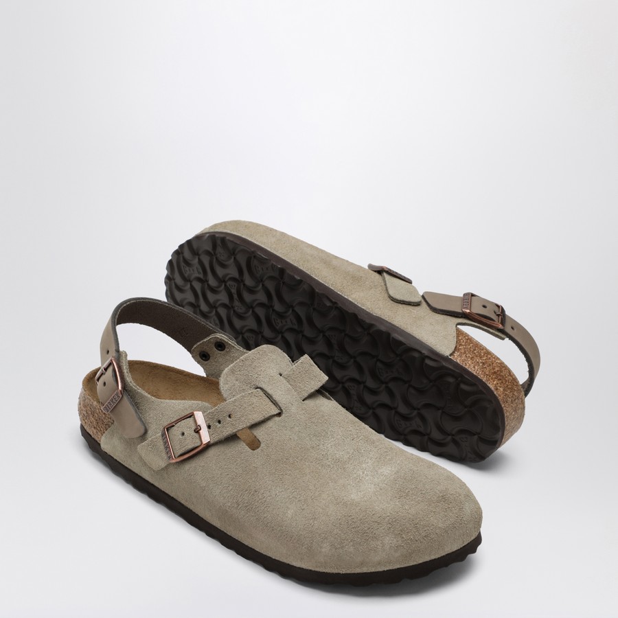 サンダル Birkenstock Taupe Suede Tokyo Slipper Birkenstock Taupe suede Tokyo slipper | TheDoubleF