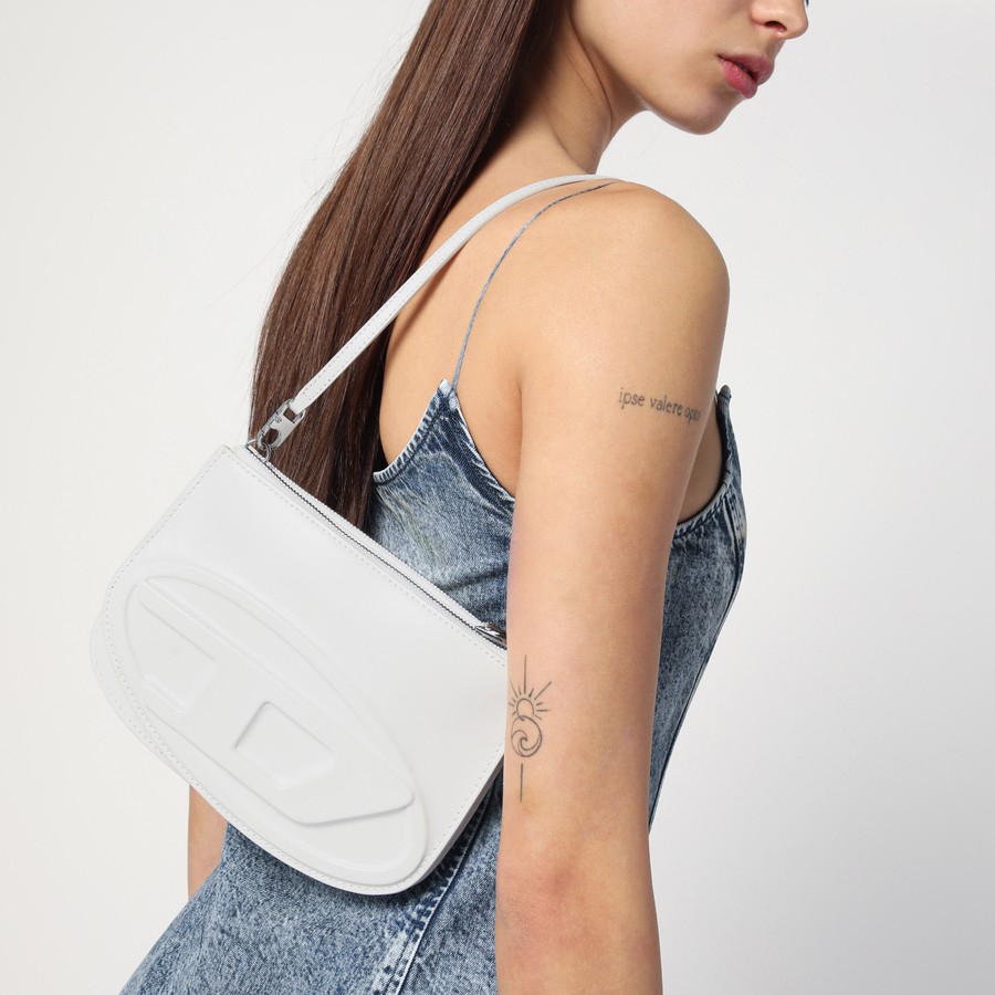 バッグ・カバンその他 DIESEL Woman Mini bag White X08396P4728 T1003 Women's 1DR XS-Iconic mini bag in canvas and leather | White