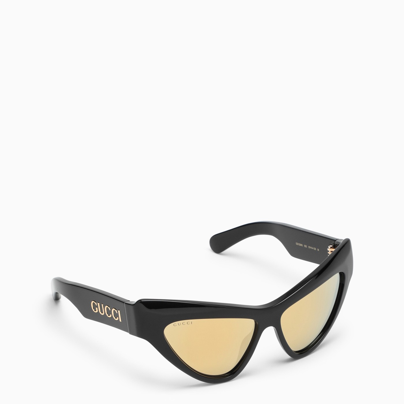GUCCI Black/gold cateye sunglasses TheDoubleF