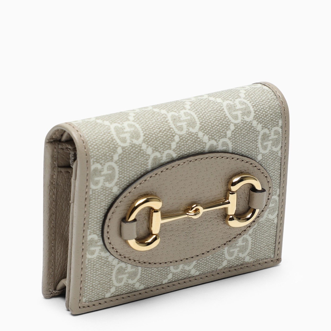 GUCCI Marmont white and beige credit card holder TheDoubleF