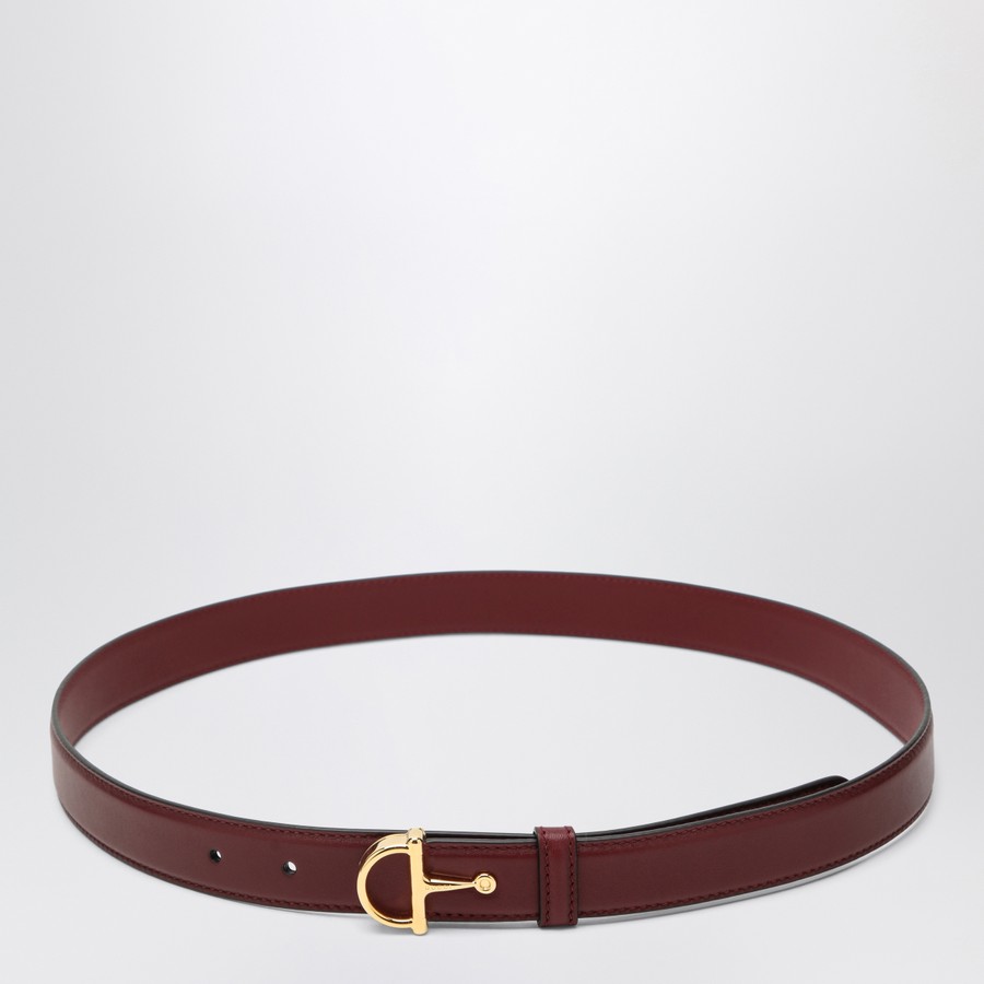 ベルト GUCCI ROSSO ANCORA THIN BELT WITH HALF BUCKLE GUCCI Rosso Ancora thin belt with half buckle | TheDoubleF