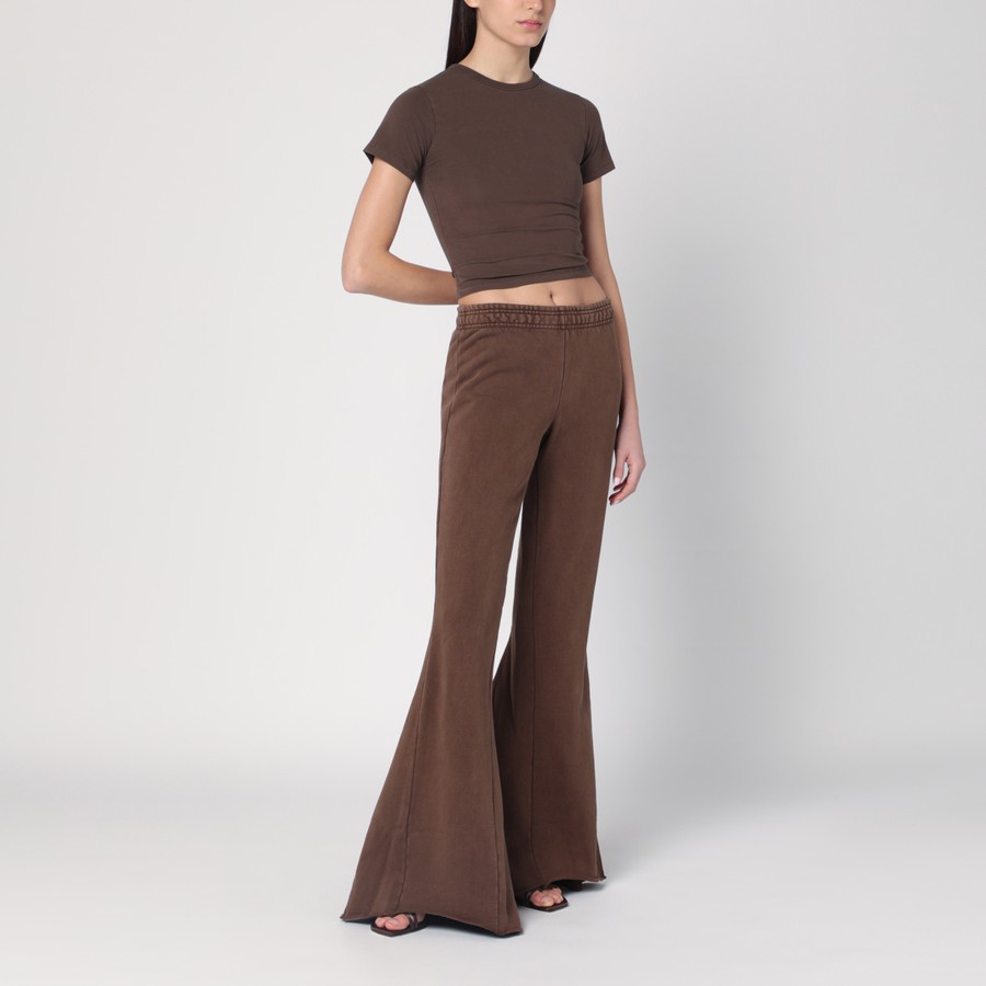 パンツ ENTIRE STUDIOS COTTON BROWN FLARED TROUSERS Entire Studios Cotton brown flared trousers | TheDoubleF