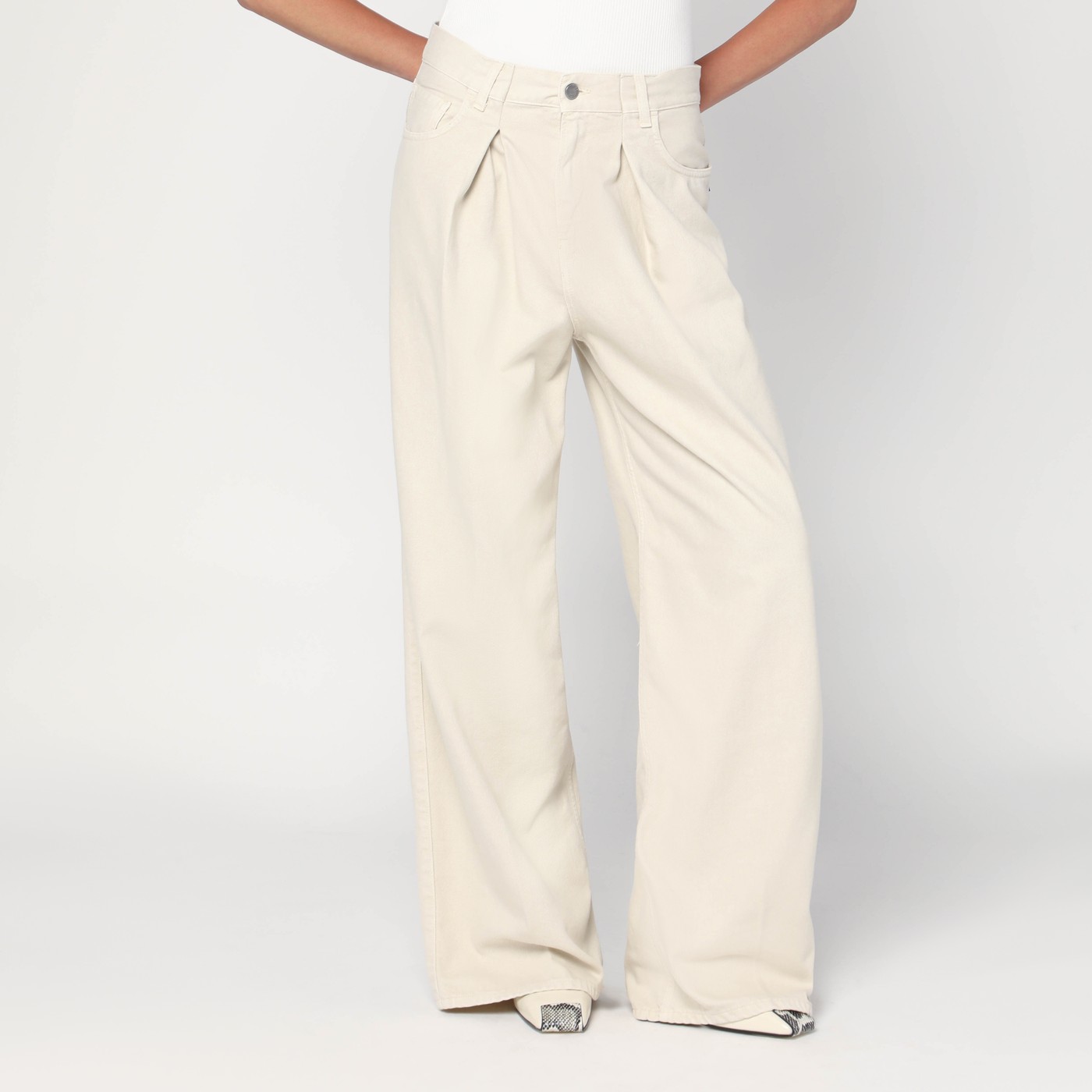 ボトムスその他 HAIKURE Wide moss green corduroy trousers HAIKURE Wide moss green corduroy trousers | TheDoubleF