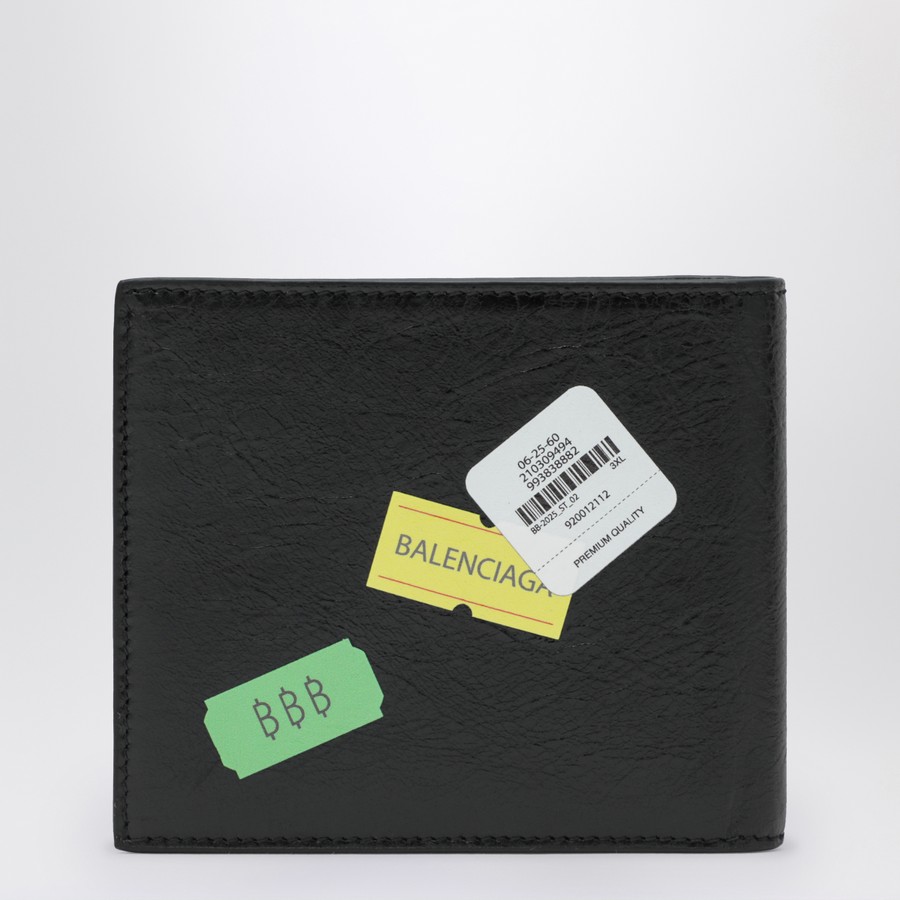 Balenciaga Black square foldable cash wallet | TheDoubleF