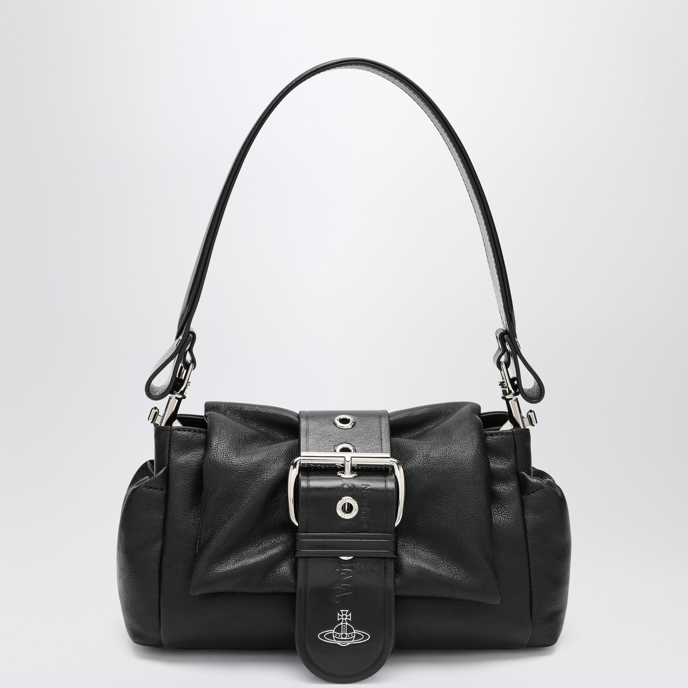 Vivienne Westwood バッグ Vivienne Westwood エナメルレザー ショルダーバッグ | ブラック