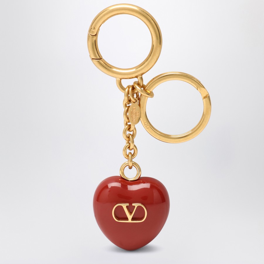 キーホルダー・キーリング Valentino Garavani Bag charm keyring Coeur in red Valentino Garavani Bag charm keyring Coeur Royal in red