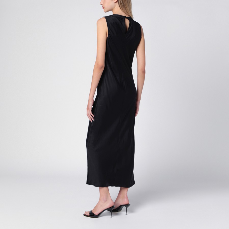 ワンピースその他 ROTATE Birger Christensen Black midi dress with mesh insert ROTATE Birger Christensen Black midi dress with mesh insert