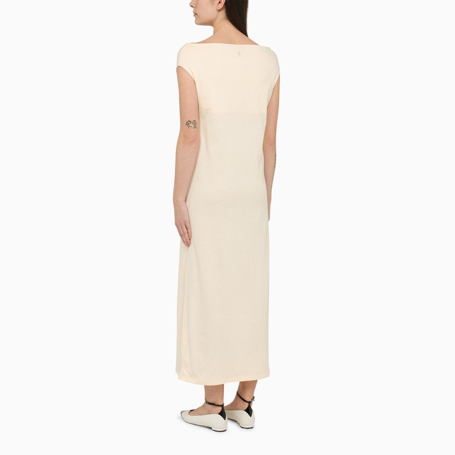 ◆Loulouseoul◆ Drape Half Sleeve Dress Ivory Loulou Studio Martial midi dress in ivory cotton | TheDoubleF