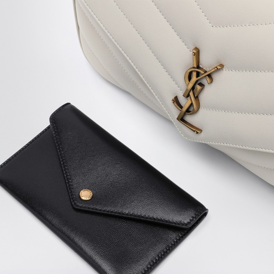 Saint Laurent LouLou mini Cream Soft leather bag | TheDoubleF