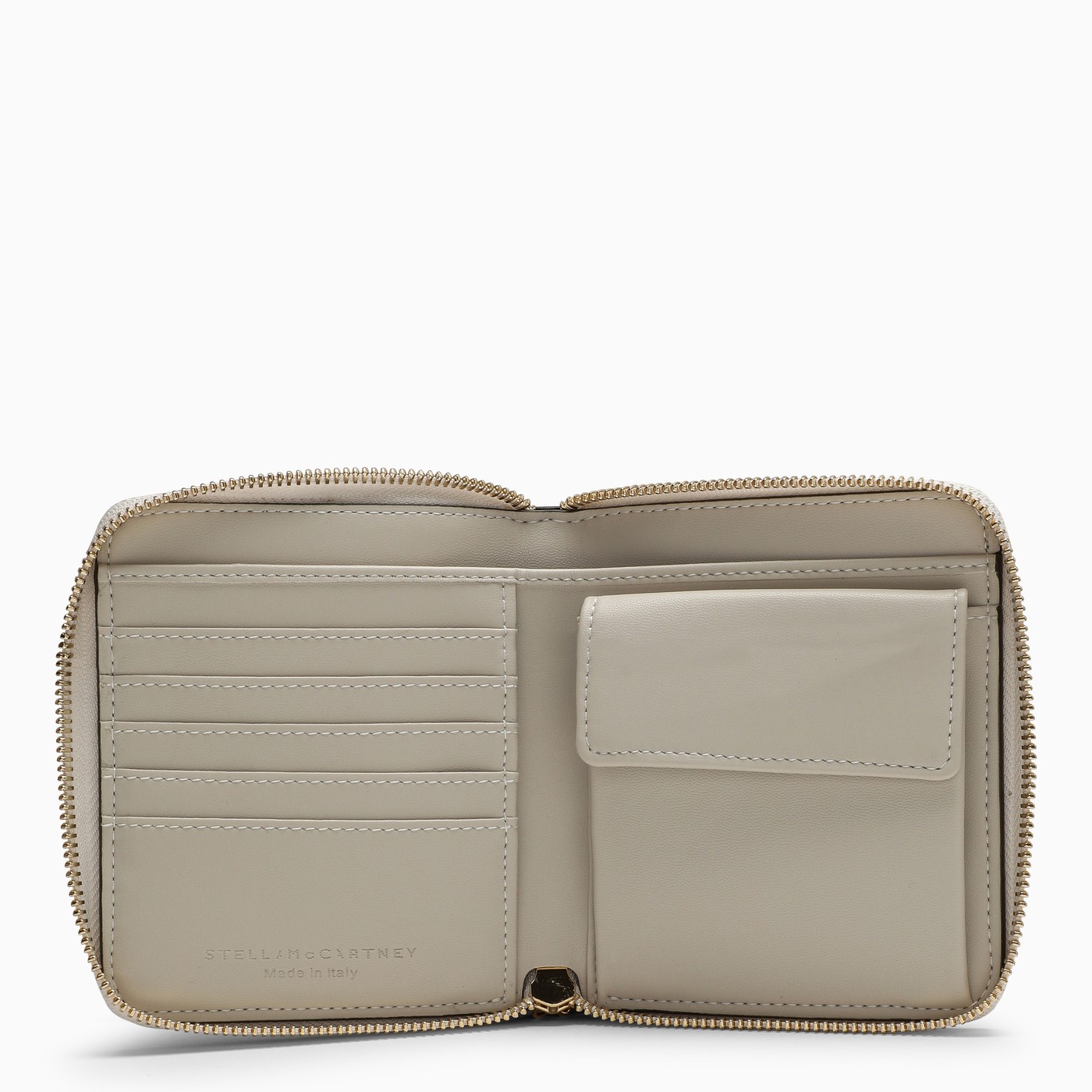 Stella McCartney Military green Stella Logo zip around wallet TheDoubleF