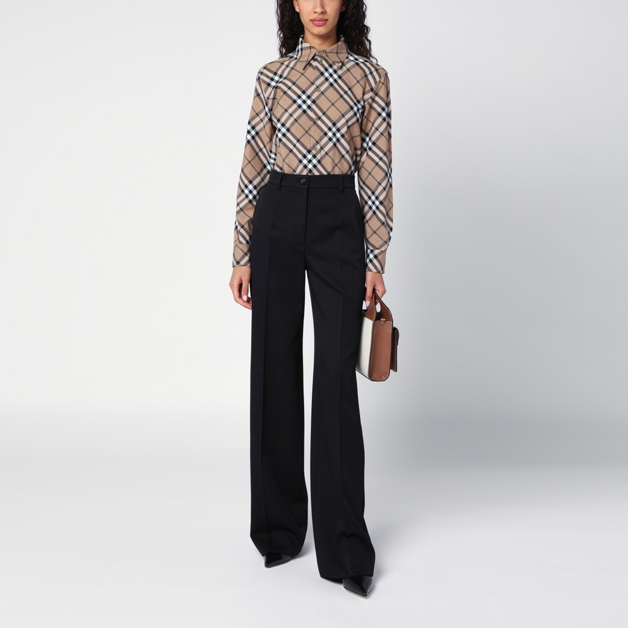 Burberry Check pattern wool blend shirt | TheDoubleF