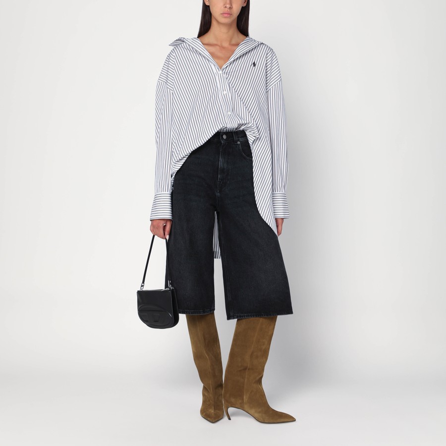 ボトムスその他 HAIKURE Wide Belle black denim bermuda HAIKURE Wide Belle black denim bermuda | TheDoubleF