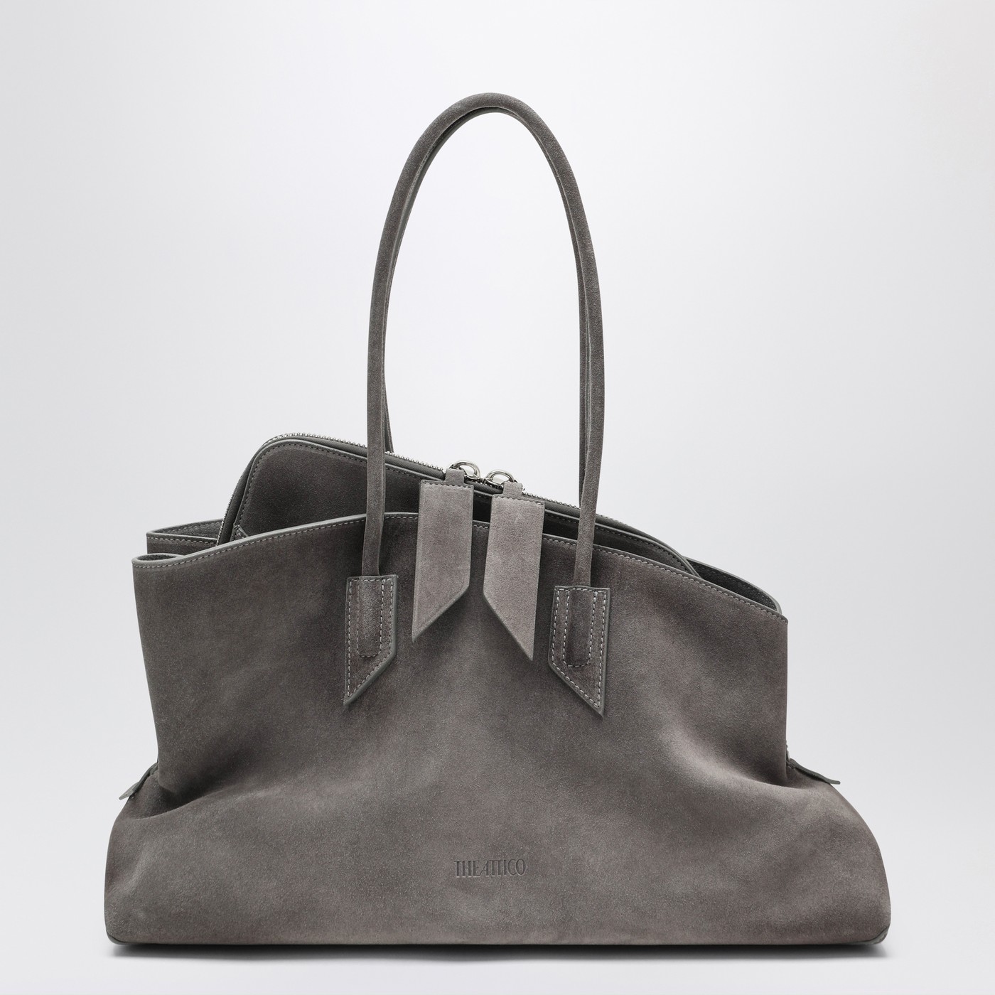 バッグ・カバンその他 The Attico La Passeggiata Medium bag in grey suede The Attico La Passeggiata Medium bag in grey suede | TheDoubleF