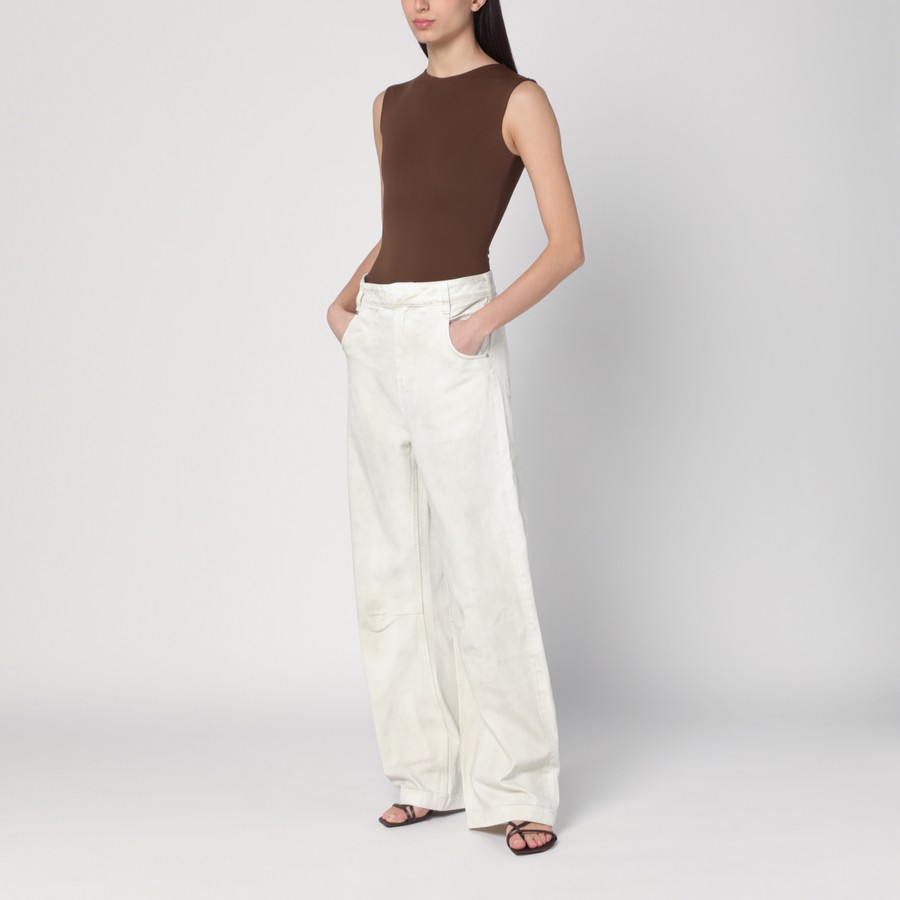 Entire Studios Brown nylon-blend bodysuit | TheDoubleF