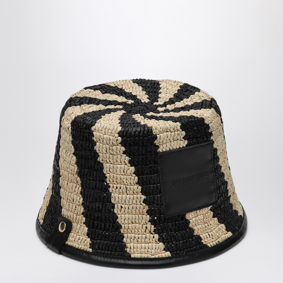 【関税＆送料込み】Jacquemus Le Bob Soli Striped Raffia Buc JACQUEMUS Le Bob Soli striped raffia bucket hat | TheDoubleF