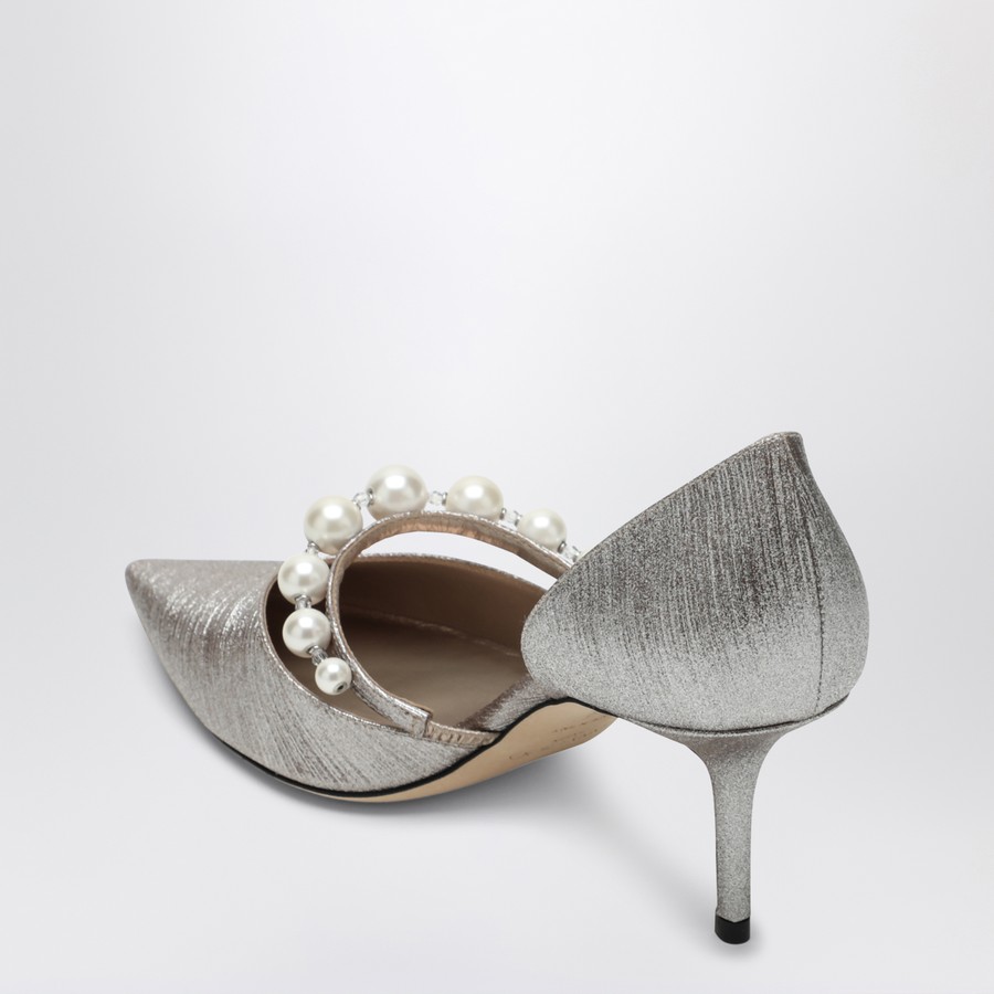 【送料&関税込】Jimmy Choo Aurelie 85 Macaron Silver Pumps Aurelie 85 | Macaron Glitter Pearl Pumps | JIMMY CHOO