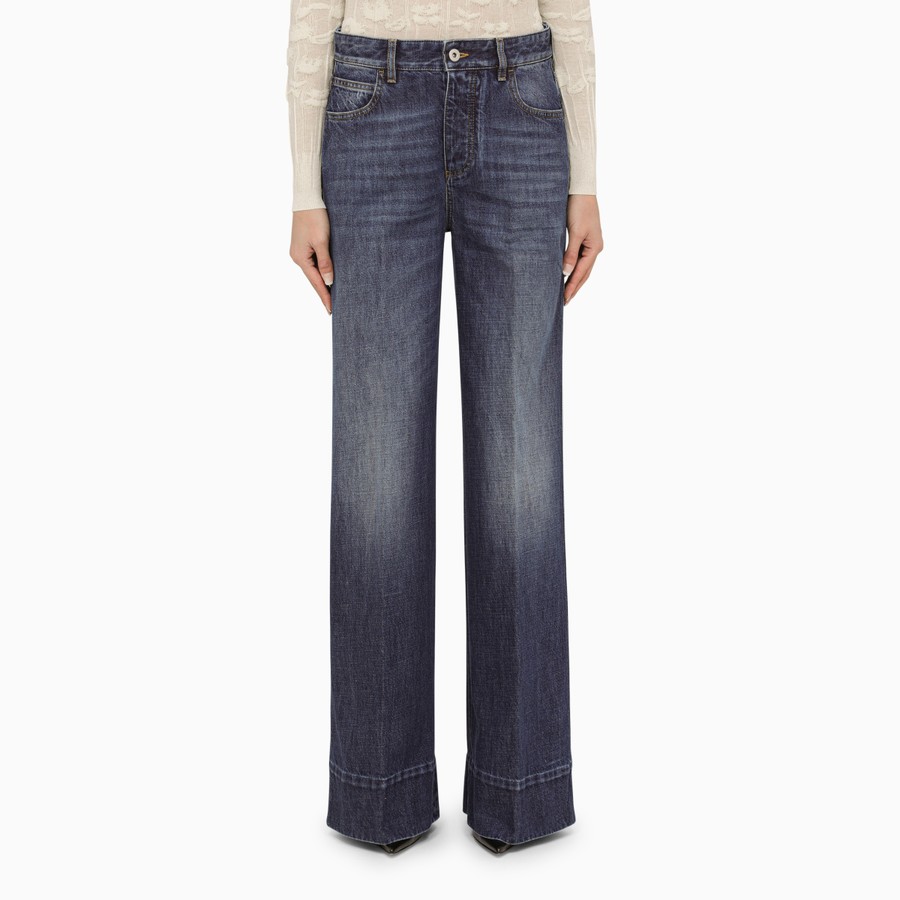 デニム・ジーパン BOTTEGA VENETA DENIM FLARED JEANS Bottega Veneta Flare Denim Trousers - Bergdorf Goodman