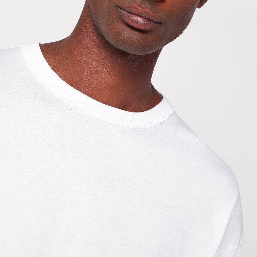 Dries Van Noten Oversized white cotton T-shirt | TheDoubleF
