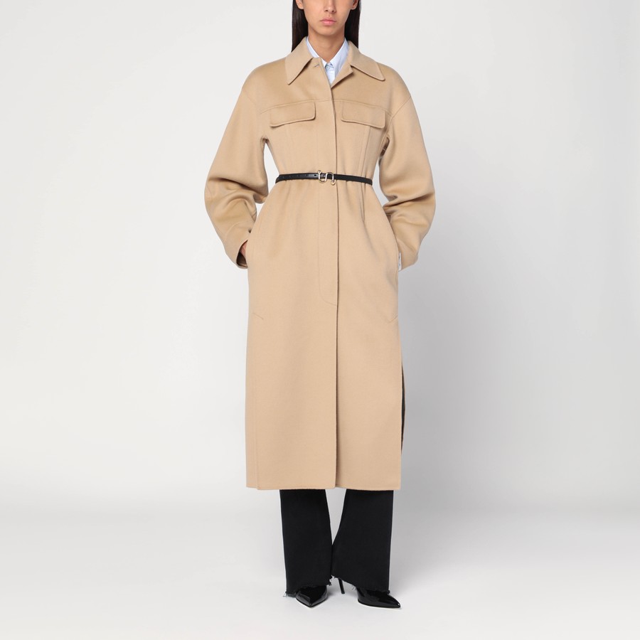 【関税&送料込】Sportmax Camel-Coloured Wool Coat Sportmax Camel-coloured wool coat | TheDoubleF