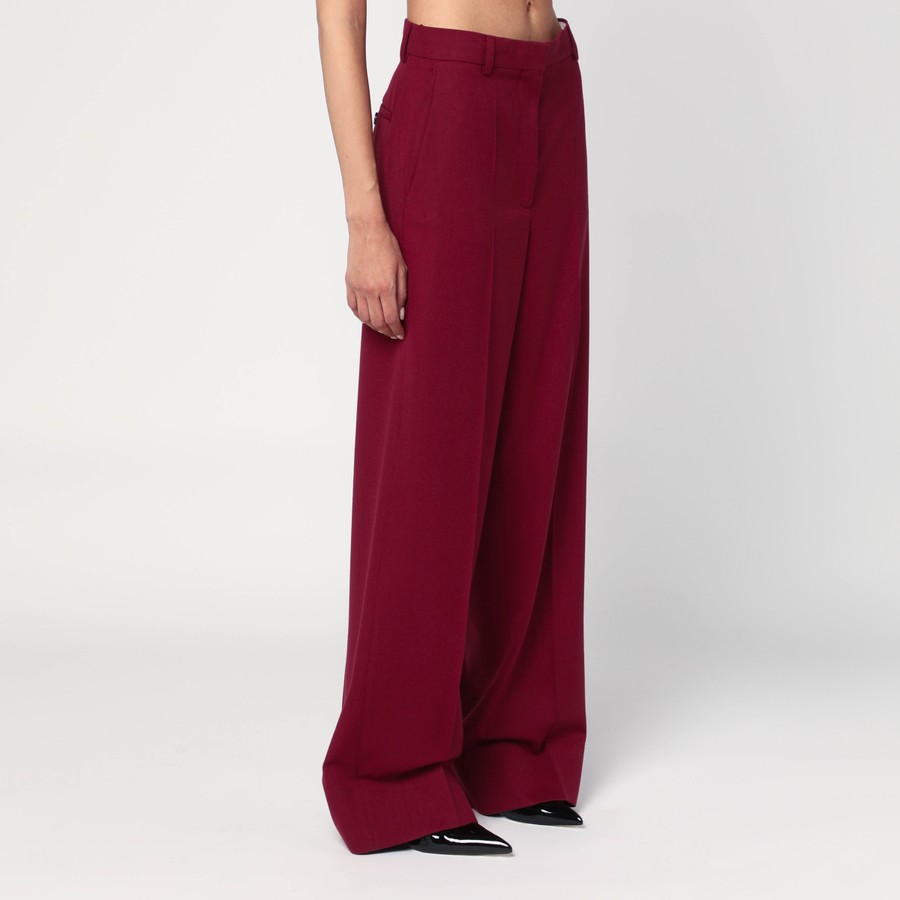 パンツ Stella Mccartney Wide Butter-Coloured Pants In Linen Blend Stella McCartney Stella Mccartney Wide Butter-Coloured Pants