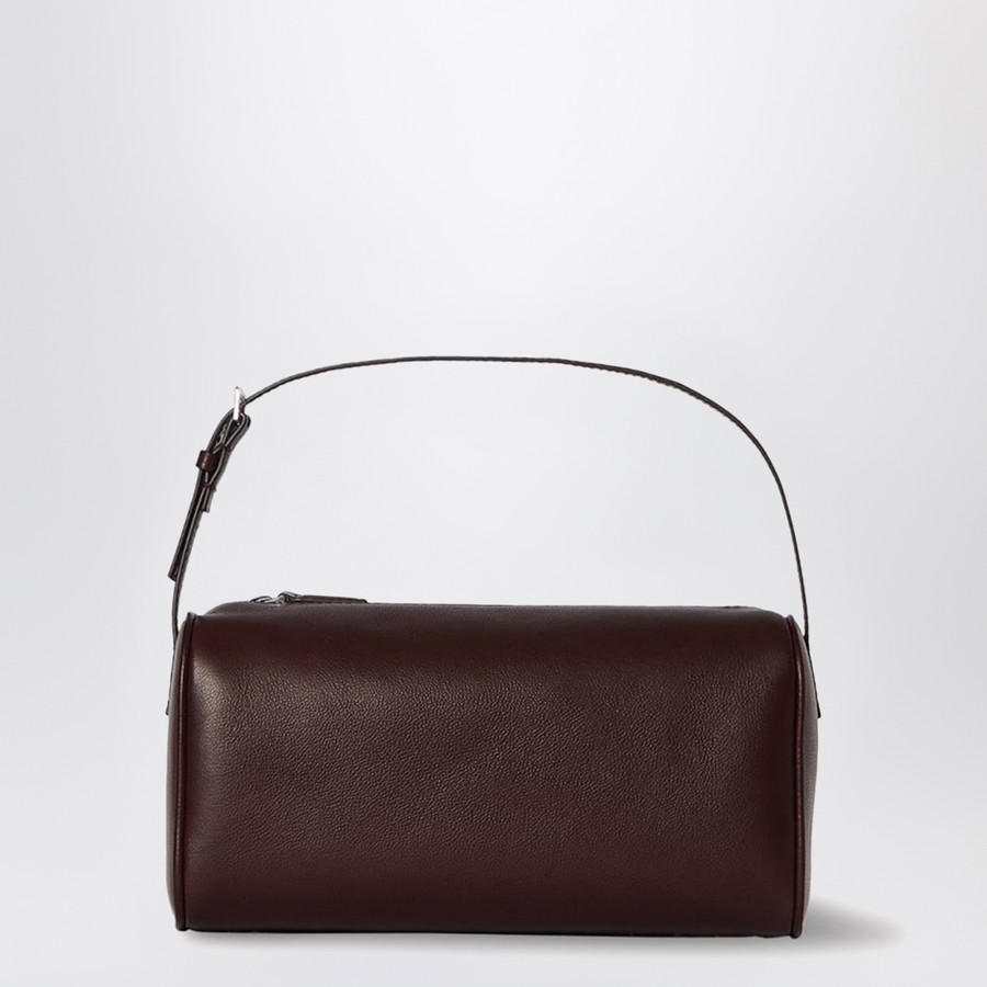 Bordeauxfarbene 90’s Ledertasche