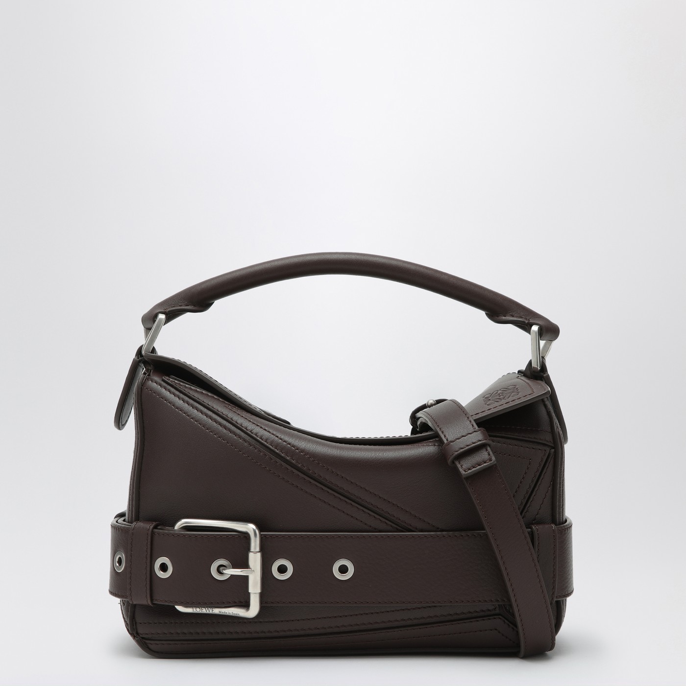 ショルダーバッグ・ポシェット LOEWE PUZZLE BIKER SMALL BAG DARK BROWNIE Loewe Puzzle Biker small bag Dark Brownie | TheDoubleF