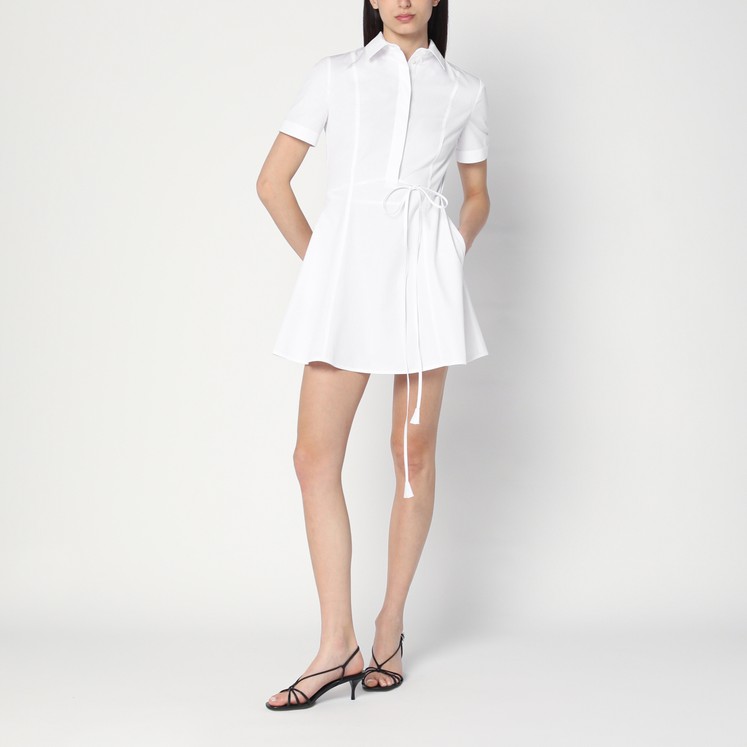 Róhe Cream-colored slip dress with lace | TheDoubleF Róhe Cream-colored slip dress with lace | TheDoubleF