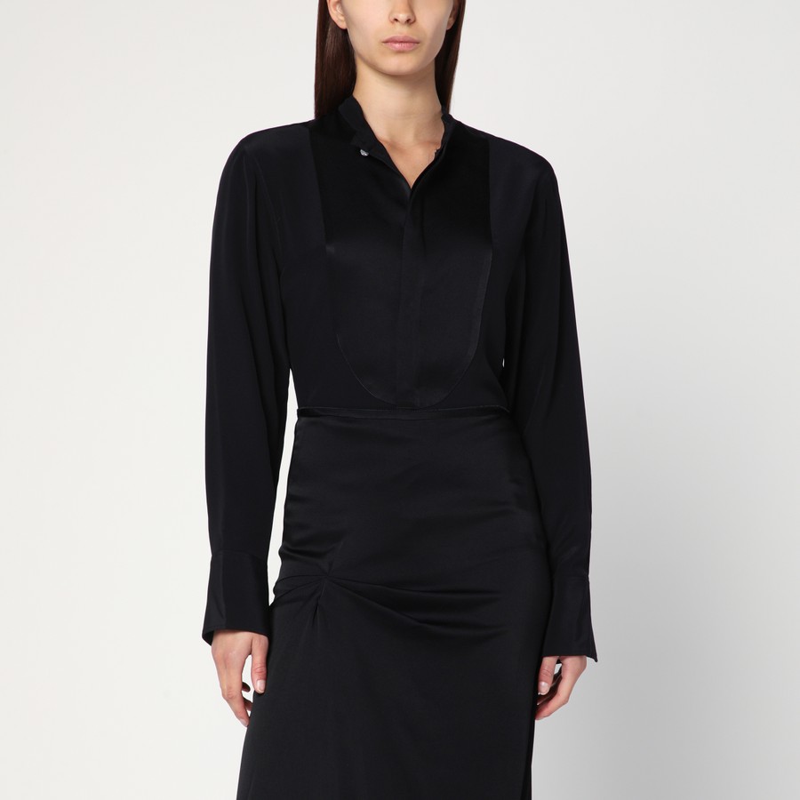 Victoria Beckham Black silk shirt | TheDoubleF